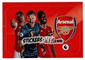 Sticker Arsenal (Bernd Leno / Lucas Torreira / Pierre-Emerick Aubameyang) - Premier League Inglese 2019-2020 n. 4 - Panini