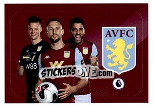 Sticker Aston Villa (Conor Hourihane / Orjan Nyland / Neil Taylor) - Premier League Inglese 2019-2020 n. 5 - Panini