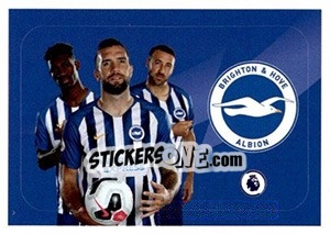 Sticker Brighton & Hove Albion (Shane Duffy / Yves Bissouma / Glenn Murray) - Premier League Inglese 2019-2020 n. 6 - Panini