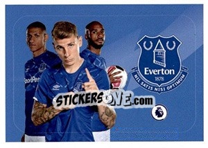 Sticker Everton (Lucas Digne / Richarlison / Fabian Delph) - Premier League Inglese 2019-2020 n. 10 - Panini