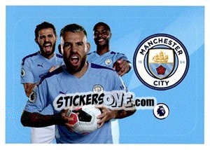 Sticker Manchester City (Nicolás Otamendi / Bernardo Silva / Raheem Sterling) - Premier League Inglese 2019-2020 n. 13 - Panini