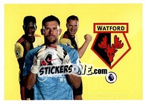 Sticker Watford (Ben Foster / Ismaïla Sarr / Tom Cleverley) - Premier League Inglese 2019-2020 - Panini