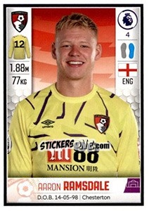 Sticker Aaron Ramsdale - Premier League Inglese 2019-2020 n. 25 - Panini