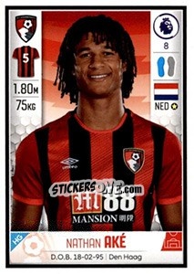 Figurina Nathan Aké - Premier League Inglese 2019-2020 - Panini