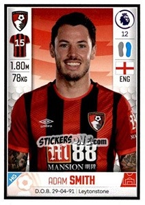 Sticker Adam Smith - Premier League Inglese 2019-2020 n. 30 - Panini