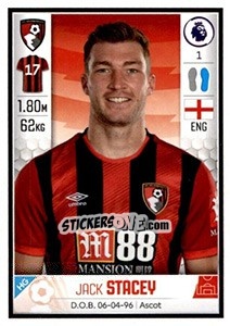 Sticker Jack Stacey - Premier League Inglese 2019-2020 n. 31 - Panini