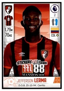 Cromo Jefferson Lerma - Premier League Inglese 2019-2020 - Panini