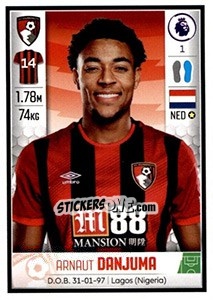 Sticker Arnaut Danjuma - Premier League Inglese 2019-2020 n. 45 - Panini