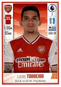 Sticker Lucas Torreira - Premier League Inglese 2019-2020 n. 65 - Panini