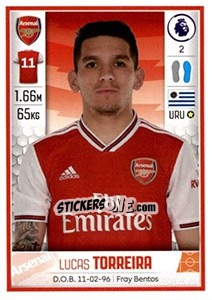 Figurina Lucas Torreira - Premier League Inglese 2019-2020 - Panini