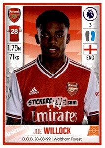 Sticker Joe Willock - Premier League Inglese 2019-2020 n. 67 - Panini