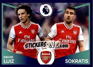 Sticker David Luiz / Sokratis (Power Pair) - Premier League Inglese 2019-2020 n. 79 - Panini