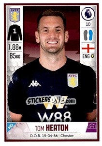 Sticker Tom Heaton - Premier League Inglese 2019-2020 n. 82 - Panini