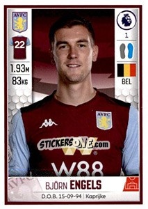 Sticker Björn Engels - Premier League Inglese 2019-2020 - Panini