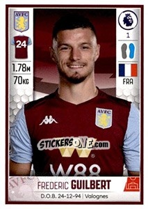 Cromo Frederic Guilbert - Premier League Inglese 2019-2020 n. 89 - Panini