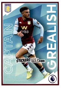 Cromo Jack Grealish (Captain) - Premier League Inglese 2019-2020 - Panini
