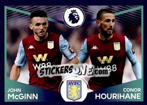 Sticker John McGinn / Conor Hourihane (Power Pair) - Premier League Inglese 2019-2020 - Panini