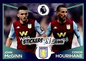 Sticker John McGinn / Conor Hourihane (Power Pair) - Premier League Inglese 2019-2020 n. 109 - Panini