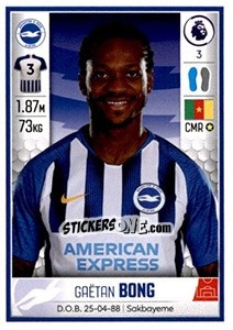 Figurina Gaëtan Bong - Premier League Inglese 2019-2020 - Panini