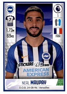 Cromo Neal Maupay - Premier League Inglese 2019-2020 - Panini