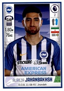 Sticker Alireza Jahanbakhsh - Premier League Inglese 2019-2020 n. 128 - Panini