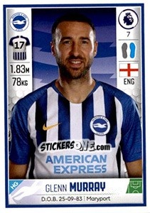 Sticker Glenn Murray - Premier League Inglese 2019-2020 n. 129 - Panini
