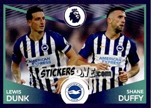 Sticker Lewis Dunk / Shane Duffy (Power Pair) - Premier League Inglese 2019-2020 n. 137 - Panini
