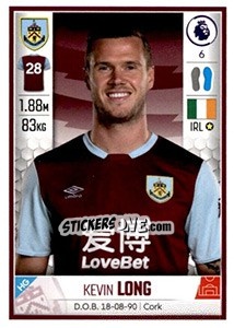 Sticker Kevin Long - Premier League Inglese 2019-2020 n. 149 - Panini