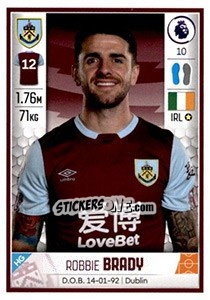 Sticker Robbie Brady - Premier League Inglese 2019-2020 - Panini