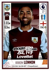 Sticker Aaron Lennon - Premier League Inglese 2019-2020 n. 157 - Panini