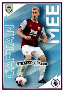 Sticker Ben Mee (Captain) - Premier League Inglese 2019-2020 - Panini