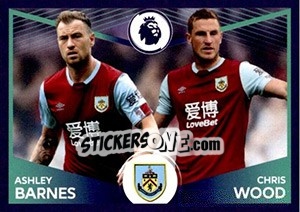 Sticker Ashley Barnes / Chris Wood (Power Pair) - Premier League Inglese 2019-2020 - Panini