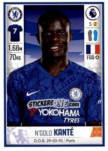 Sticker N'Golo Kanté - Premier League Inglese 2019-2020 - Panini