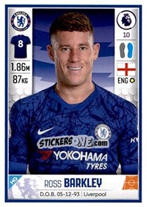Sticker Ross Barkley - Premier League Inglese 2019-2020 - Panini
