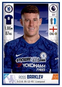 Sticker Ross Barkley - Premier League Inglese 2019-2020 n. 180 - Panini