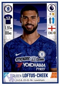 Sticker Ruben Loftus-Cheek - Premier League Inglese 2019-2020 n. 181 - Panini