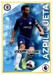 Sticker Cesar Azpilicueta (Captain) - Premier League Inglese 2019-2020 n. 193 - Panini