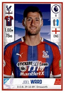 Sticker Joel Ward - Premier League Inglese 2019-2020 - Panini