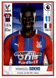 Cromo Mamadou Sakho - Premier League Inglese 2019-2020 - Panini