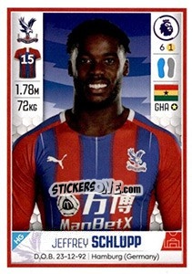 Sticker Jeffrey Schlupp - Premier League Inglese 2019-2020 n. 205 - Panini