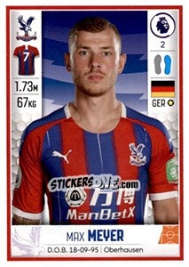 Sticker Max Meyer - Premier League Inglese 2019-2020 - Panini