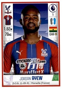 Sticker Jordan Ayew - Premier League Inglese 2019-2020 n. 216 - Panini
