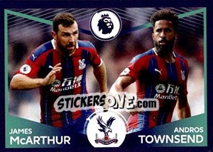 Sticker James McArthur / Andros Townsend (Power Pair) - Premier League Inglese 2019-2020 n. 225 - Panini