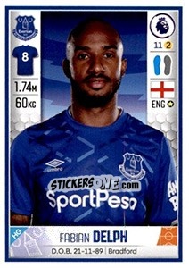 Sticker Fabian Delph - Premier League Inglese 2019-2020 - Panini