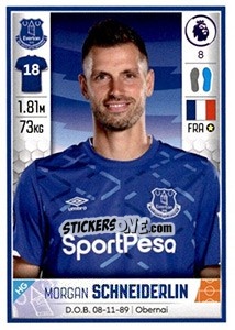 Sticker Morgan Schneiderlin - Premier League Inglese 2019-2020 n. 238 - Panini