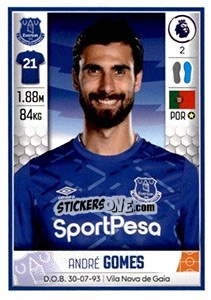 Sticker André Gomes - Premier League Inglese 2019-2020 - Panini