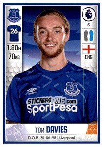 Cromo Tom Davies - Premier League Inglese 2019-2020 - Panini