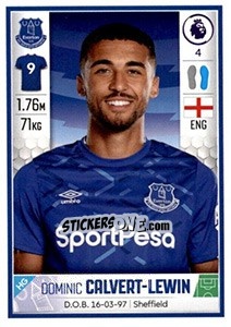 Sticker Dominic Calvert-Lewin - Premier League Inglese 2019-2020 - Panini