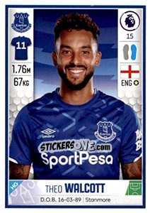 Cromo Theo Walcott - Premier League Inglese 2019-2020 - Panini