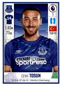 Sticker Cenk Tosun - Premier League Inglese 2019-2020 n. 245 - Panini